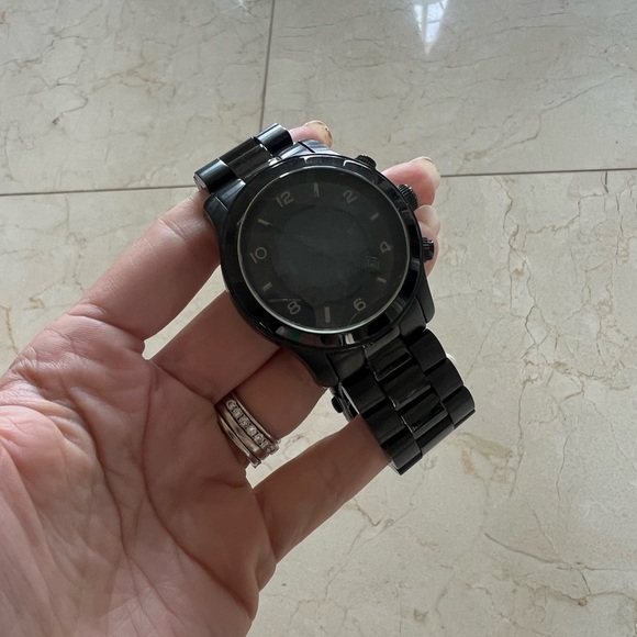Michael Kors Men’s Matte Black Metal Watch - Picture 1 of 5